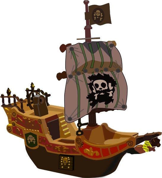 Pirate boat clip art