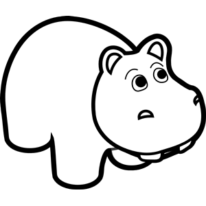 Hippo Line Art clipart, cliparts of Hippo Line Art free download ...