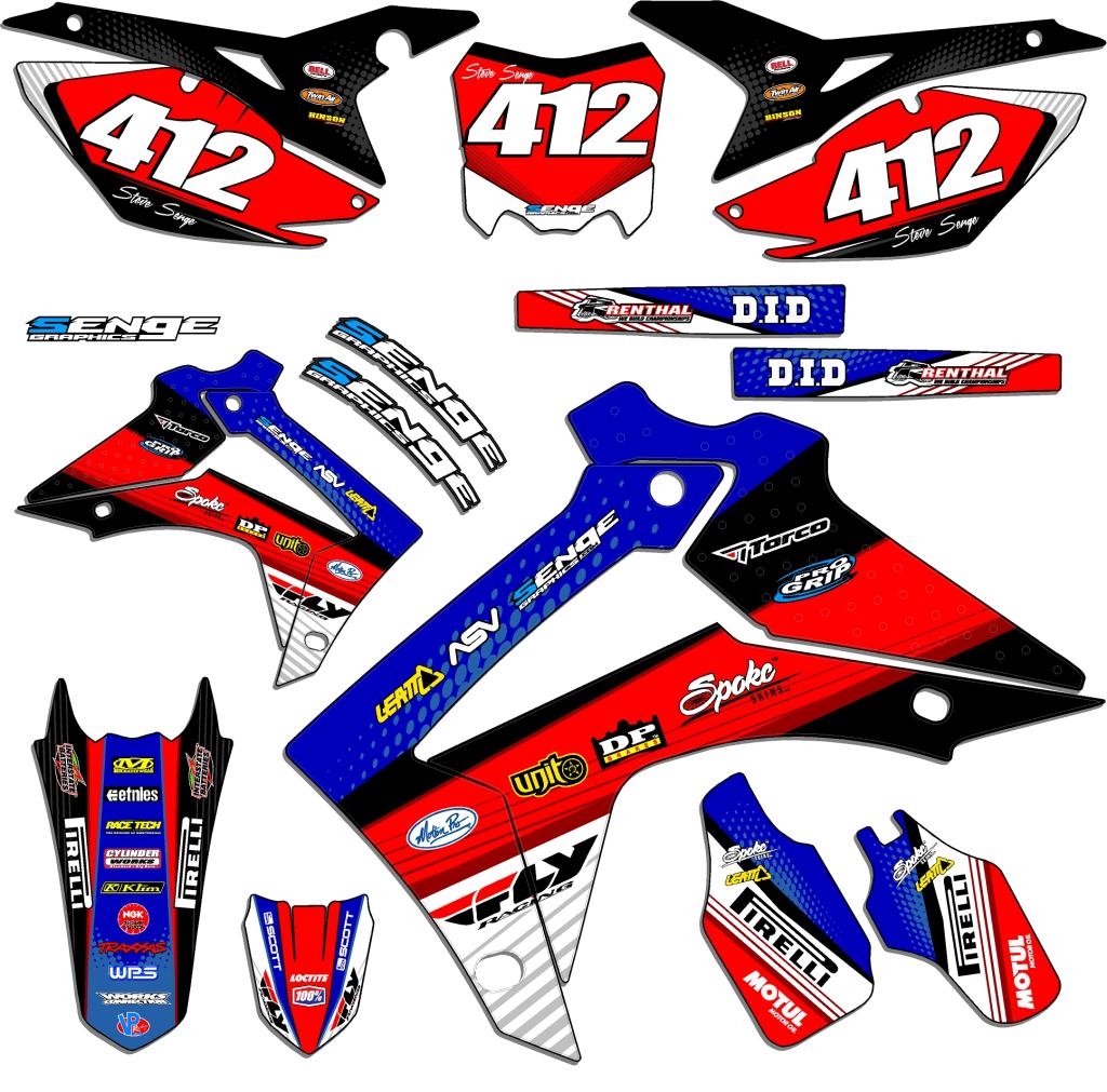 1995 1996 1997 CR 125 Graphics Kit CR125 CR125R 125R R Deco Decals ...