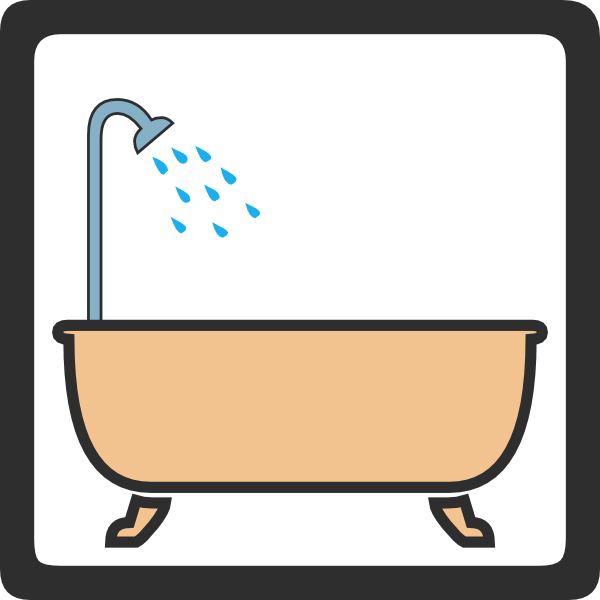 Man In Bathtub Clipart