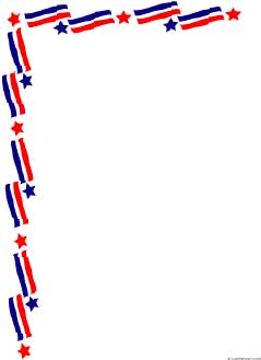 Patriotic Top Borders Clipart