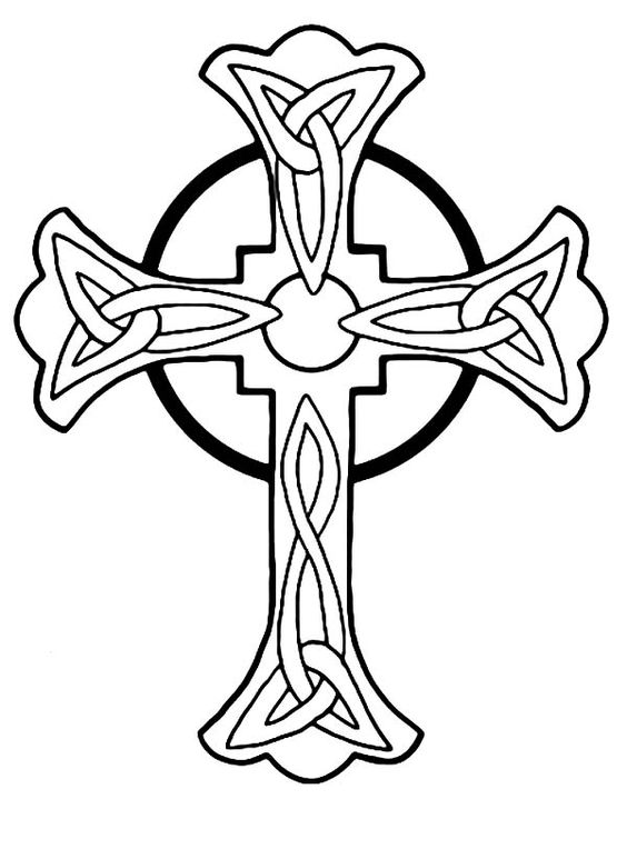 Coloring, Celtic crosses and Coloring pages
