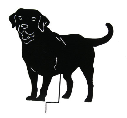 Labrador Retriever Garden Stake or Wall by RusticaOrnamentals