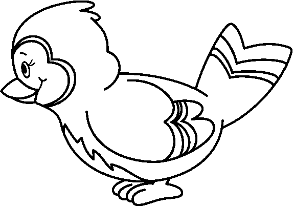 Bird Line Art