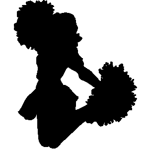 Pom pom girls clipart