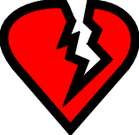 Clipart of heart break - ClipartFox