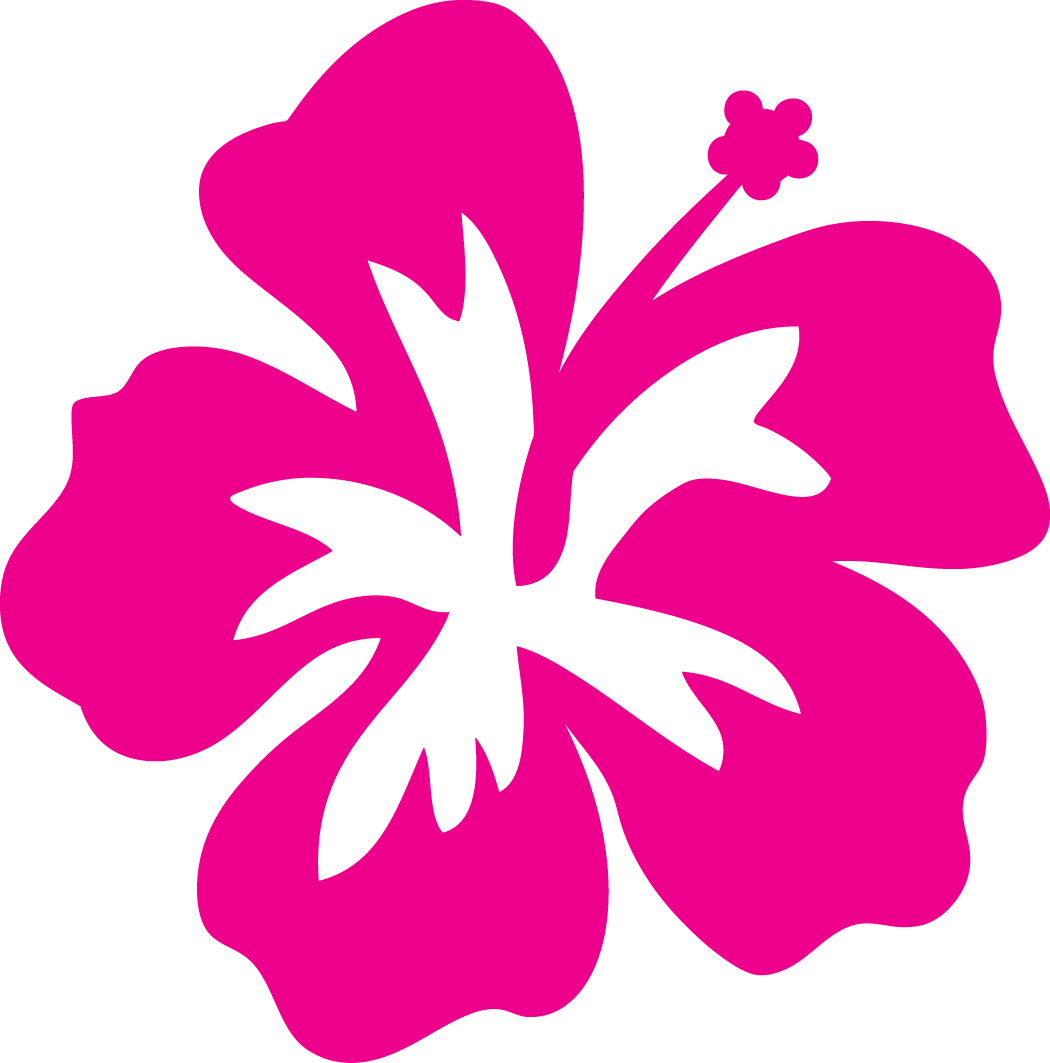 Hawaiian flower outline clipart