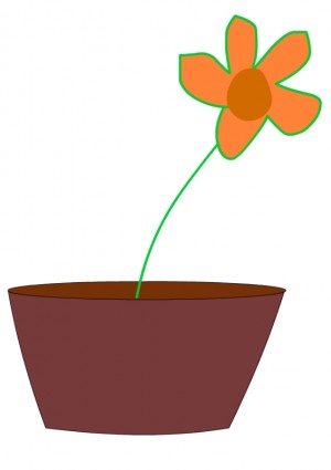 Flower in a vase Vector | Free Vector Download In .AI, .EPS, .SVG ...