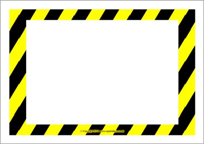 Warning border clip art