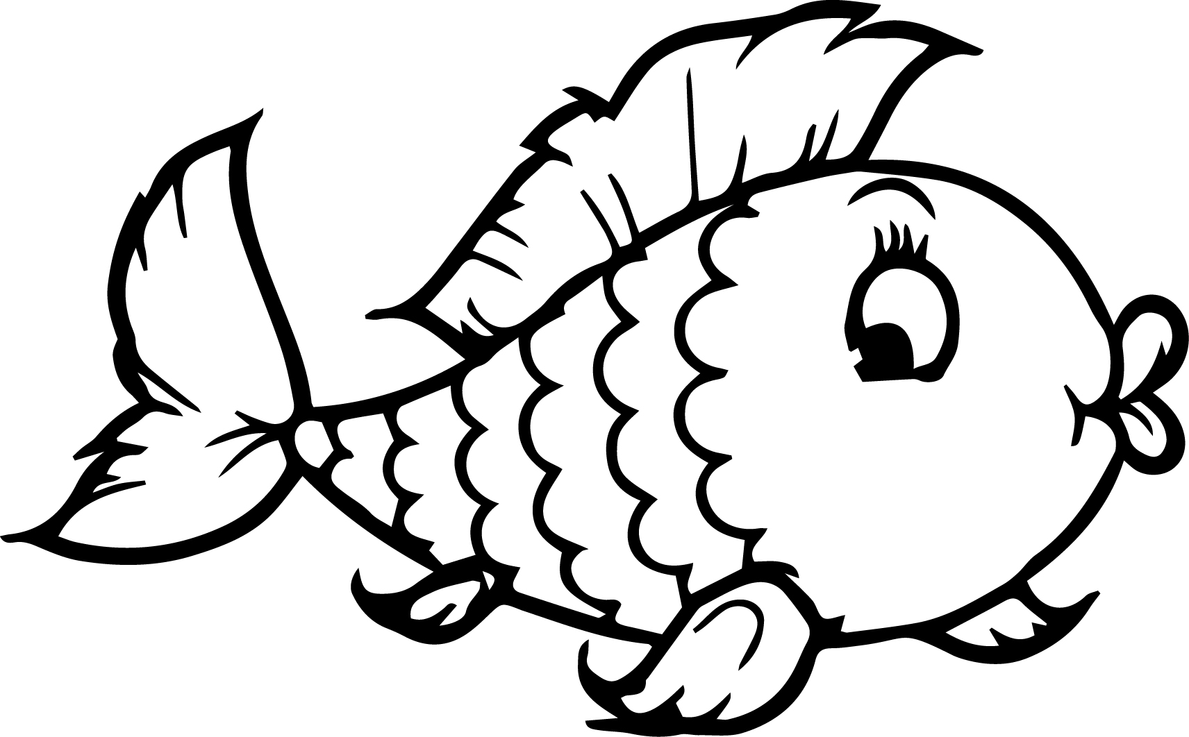 Perfect Fish Coloring Page In Fish Coloring Pages For Kids To 