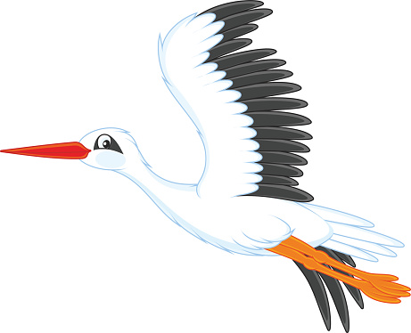 White Stork Clip Art, Vector Images & Illustrations