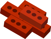 Single Brick Building Clipart