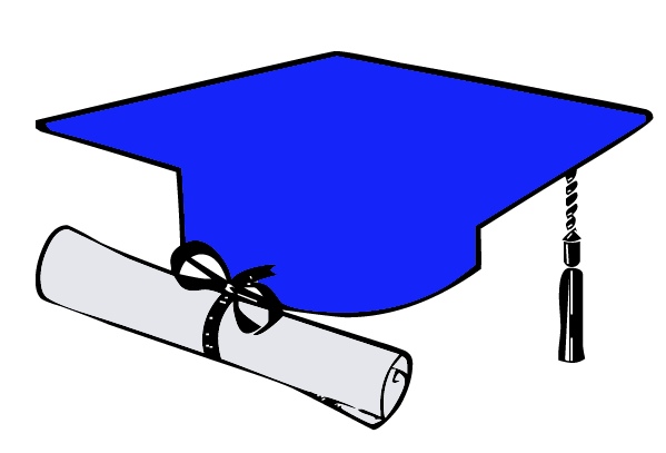 Graduation Cap Blue Clipart | Free Download Clip Art | Free Clip ...