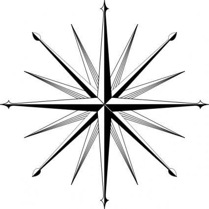 How To Draw A Compass Rose - ClipArt Best