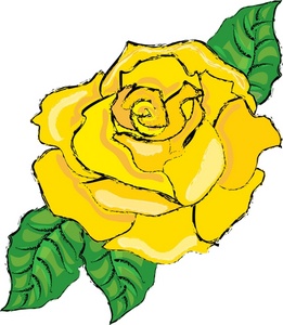 Yellow Rose Clipart Image - Yellow Rose