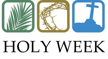 Holy Week Schedule Clipart