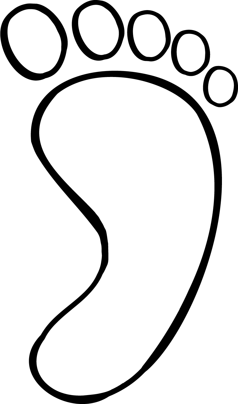 Outline Of A Foot ClipArt Best
