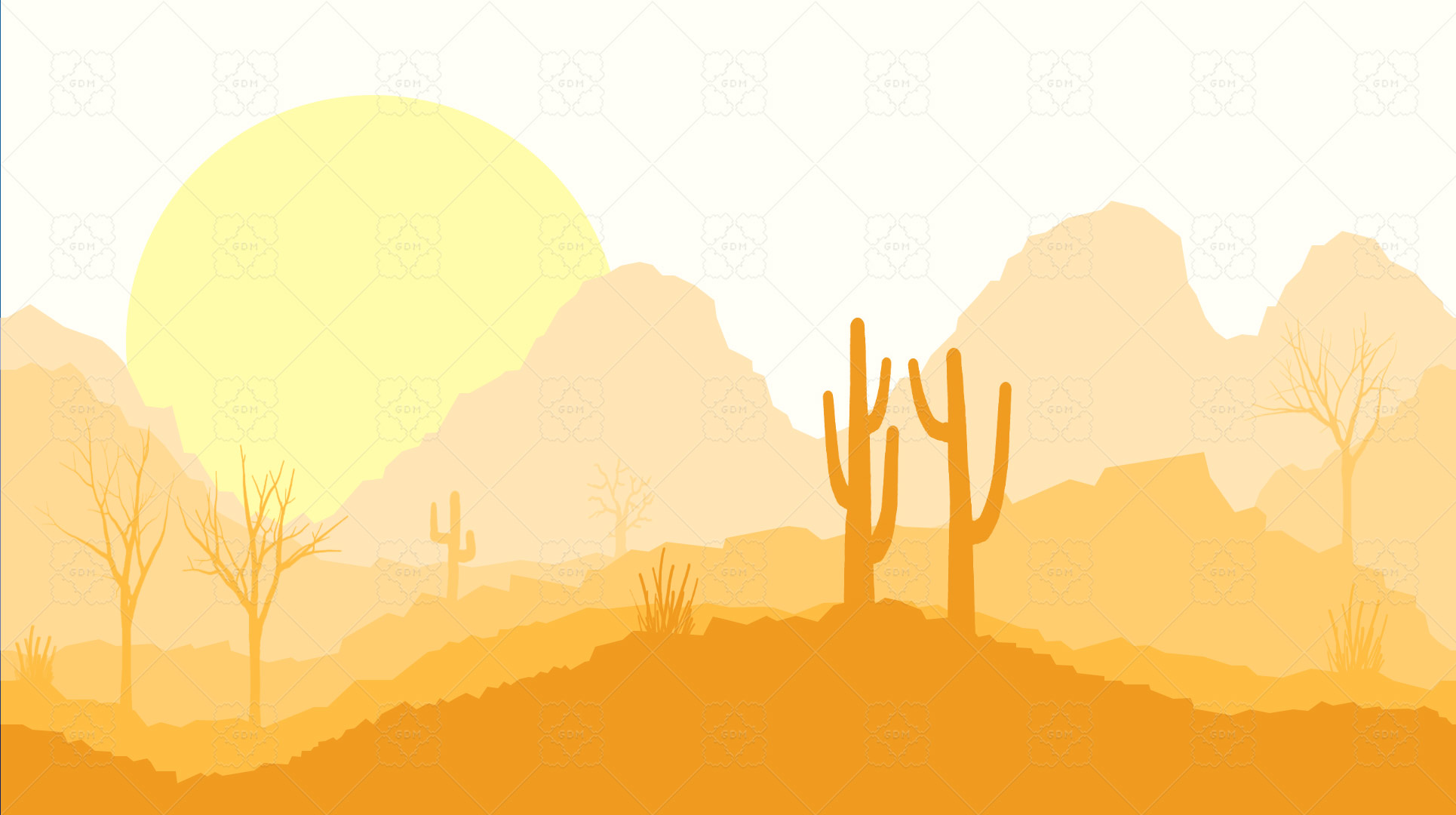Simple Desert Background | GameDev Market