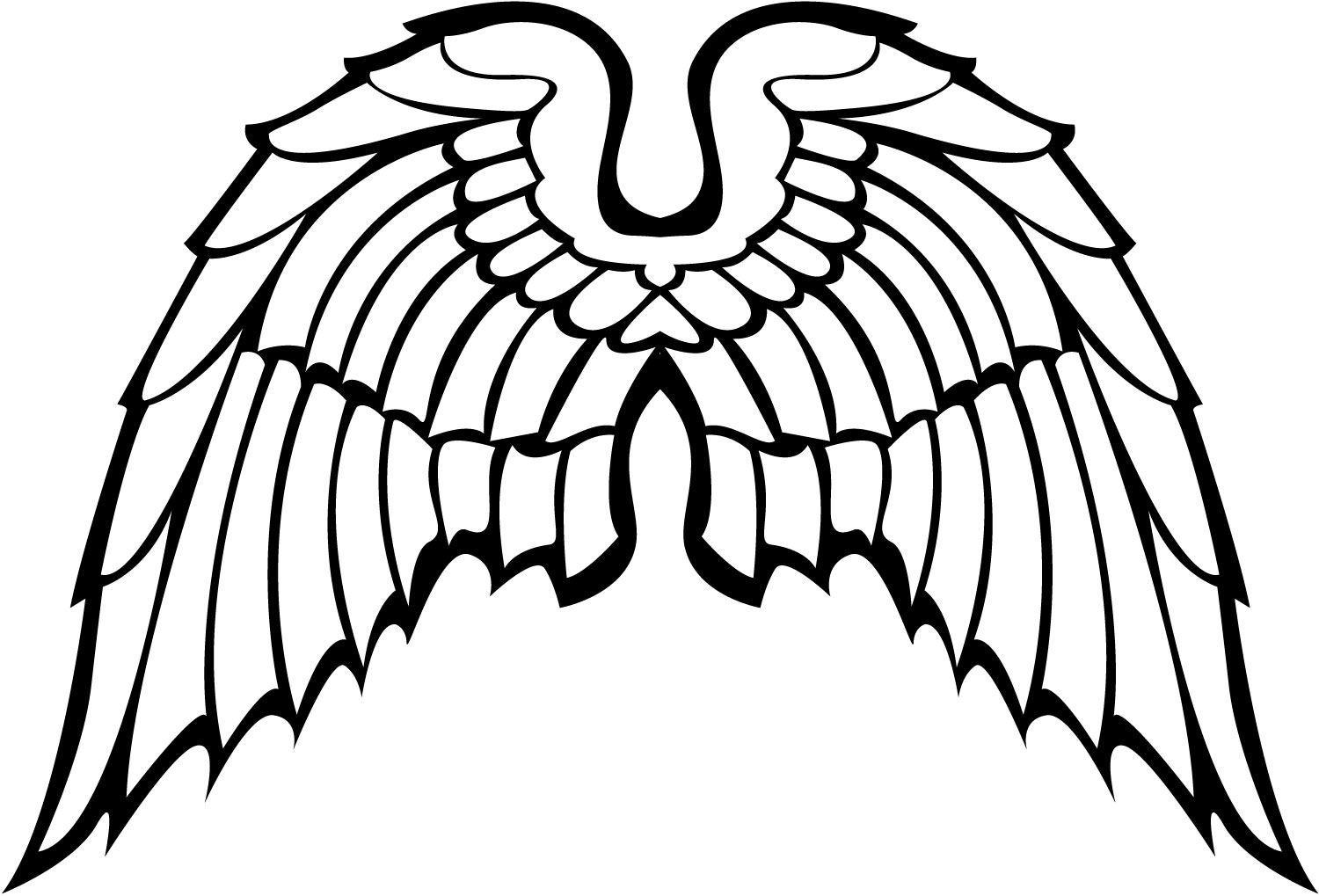 Free Vector Angel Wings | Free Download Clip Art | Free Clip Art ...