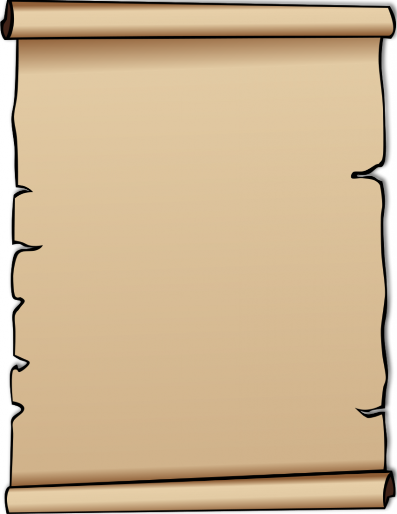 Blank scroll clipart