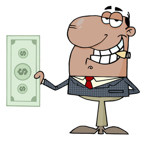 Businessmen Cartoon Clipart Image - clip art inmage of a ...