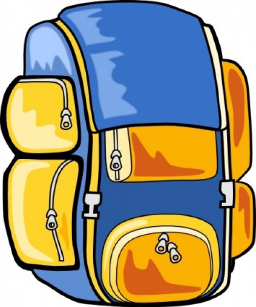 Backpack clip art | Download free Vector