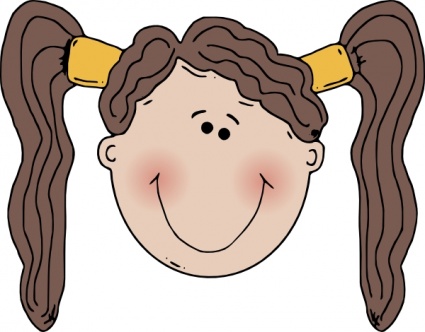 Girl Face clip art - Download free Other vectors