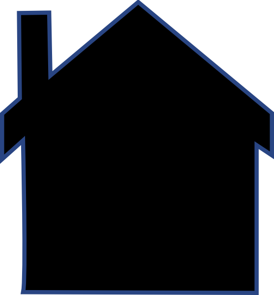 House Silhouette Clip Art - vector clip art online ...