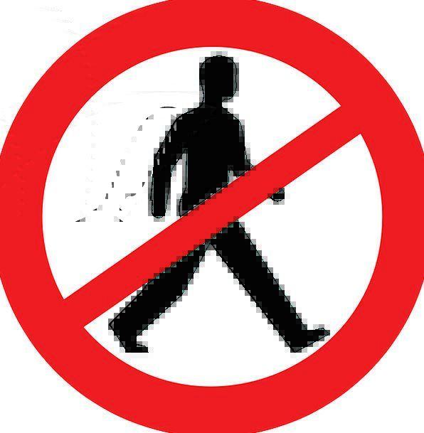 no walking symbol Gallery