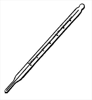 Thermometer Clip Art Black And White - Free ...