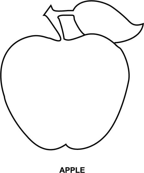 Apple Coloring Page #3467