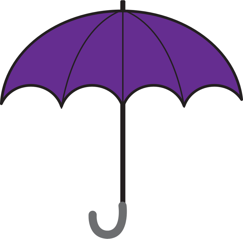Clip on umbrellas clipart image #11435