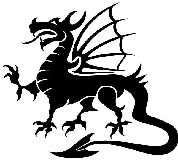 Black Dragon Clipart