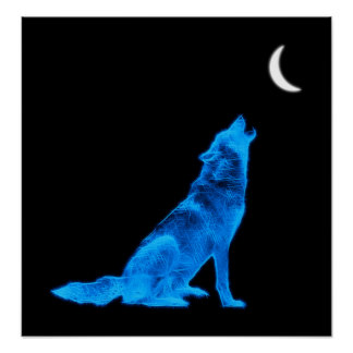 Wolf Moon Posters | Zazzle