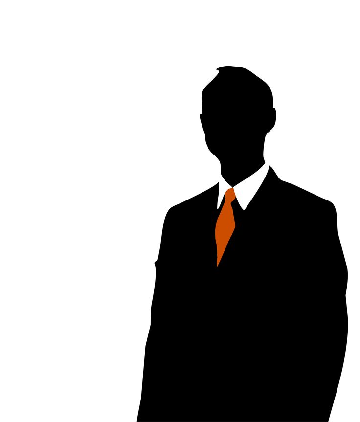 Silhouette man in suit free clipart - ClipartFox