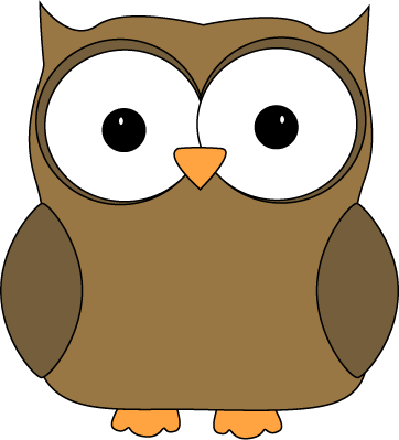 Clipart images of owls