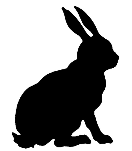 Silhouette Of A Rabbit - ClipArt Best