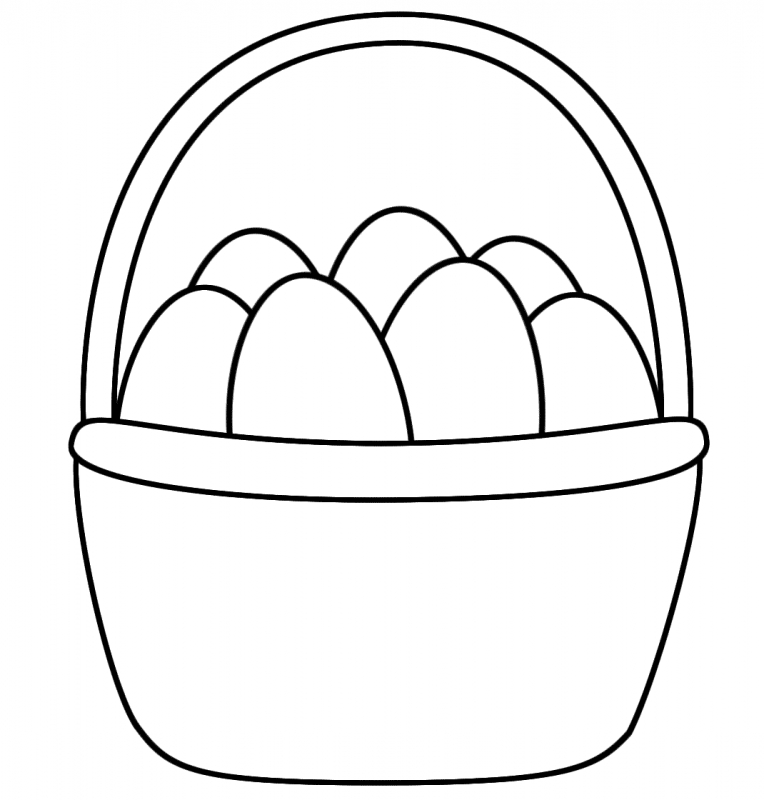 Easter Basket Printable Coloring Pages | Coloring Pages Kids ...