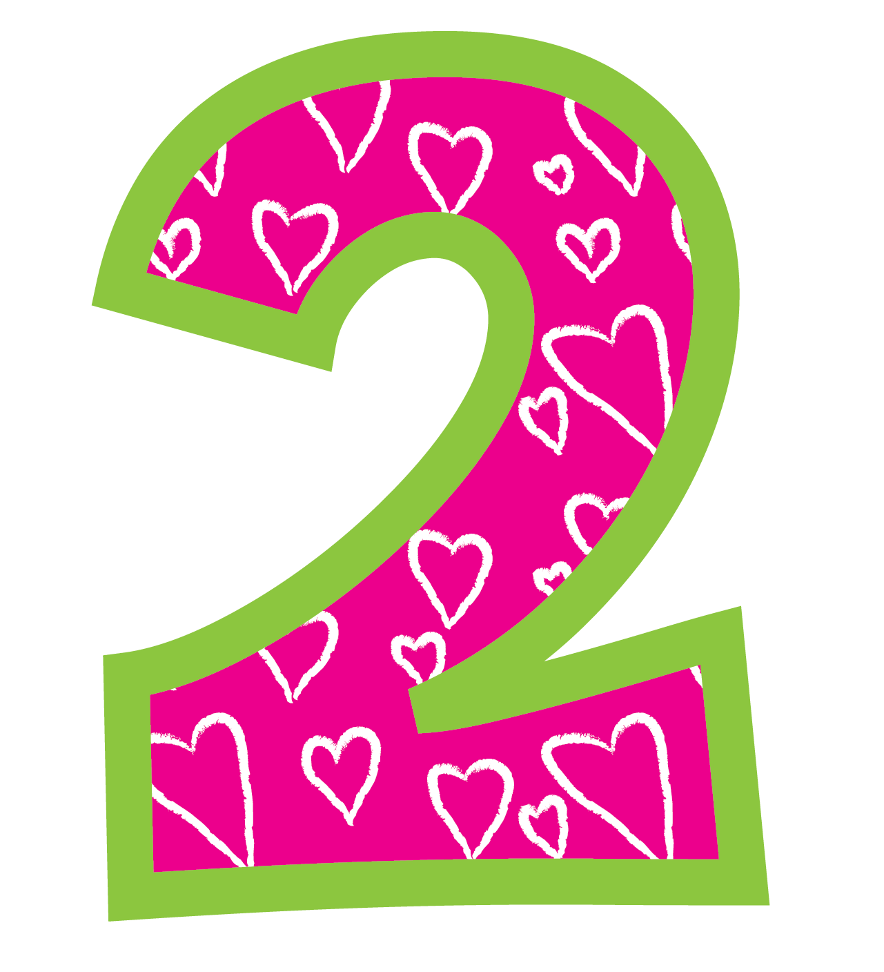 Number 2 birthday clipart