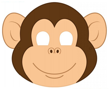 Monkey mask clipart