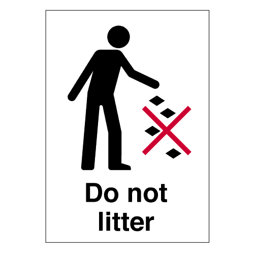 Do Not Litter Signs Clipart Best