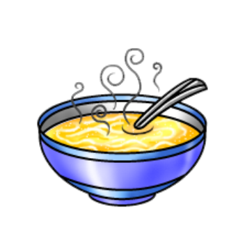 Chicken Noodle Soup Cartoon Clipart