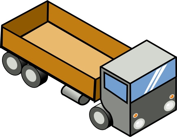 Isometric Truck clip art Free vector in Open office drawing svg ...