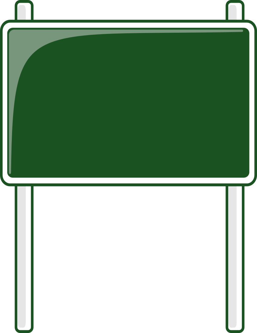 Road sign pole clipart