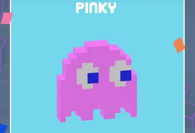 pac man pinky ghost color