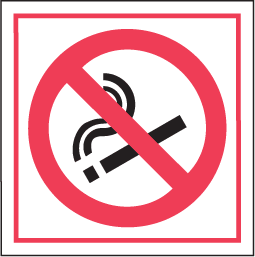 No Smoking Symbol Sign by SafetySign.com - R5329