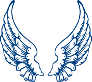 Bbb Angel Wings clip art - vector clip art online, royalty free ...