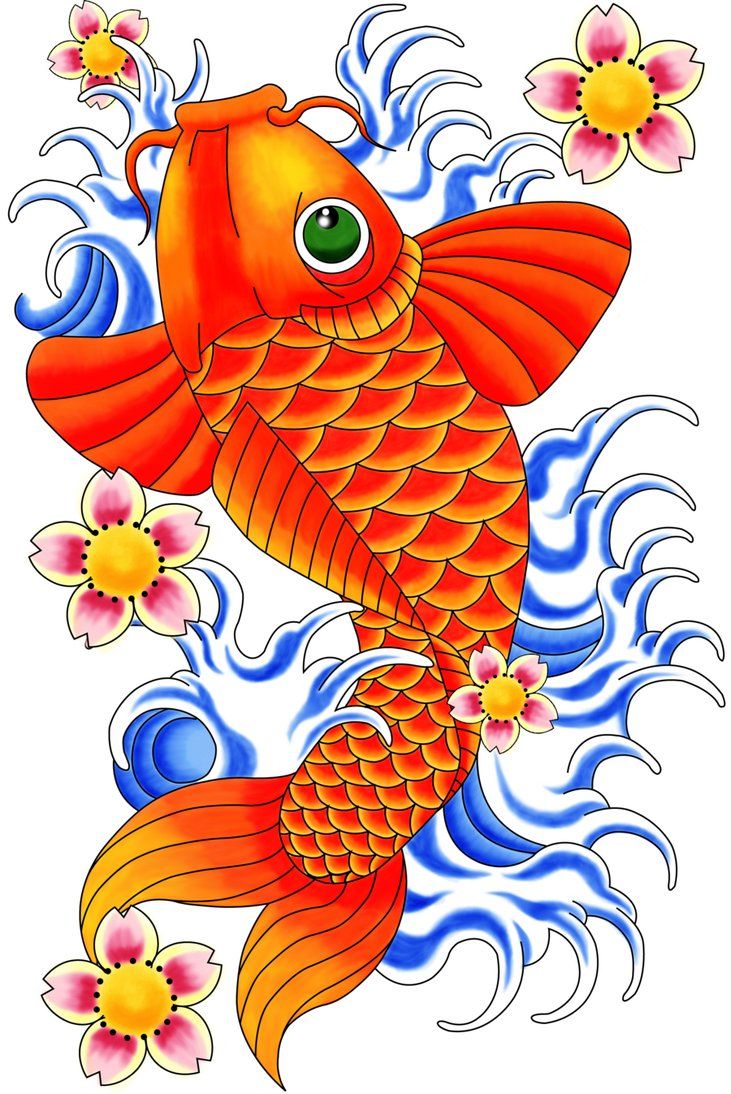 Fish art, Koi fish tattoo and Blog