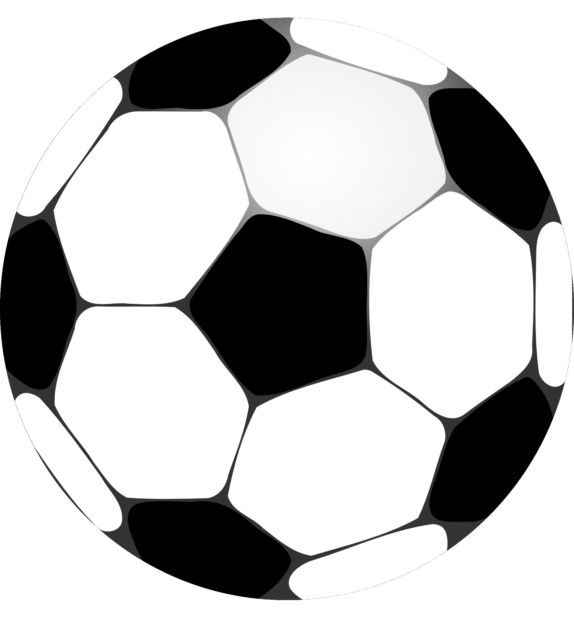 Black and white clipart football