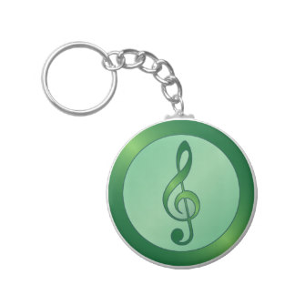 Treble Clef Keychains | Zazzle